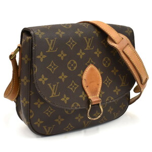 1円 ◆良品 LOUIS VUITTON ルイヴィトン ショルダーバッグ サンクルー M51242 モノグラム キャンバス ブラウン◆E.Cmmo.tI-07