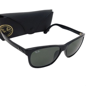 1円 ■ 極美品 レイバン サングラス RB4181F プラスチック ブラック系 男女兼用 Ray-Ban ■E.Bll.hP-4