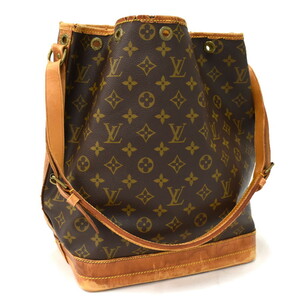 1円 ◆LOUIS VUITTON ルイヴィトン ショルダーバッグ ノエ M42224 モノグラム キャンバス ブラウン◆E.Csms.hP-16