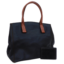 1円 ■ ボッテガヴェネタ トートバッグ PVC ブラック系 レディース メンズ 大容量 旅行 Bottega Veneta ■E.Bgml.zE-1_画像1