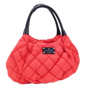 1円 ■ 極美品 ケイトスペード ハンドバッグ PXRU2372 S363 レッド系 キルティング お洒落 kate spade ■E.Bmp.An-11