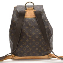 1円 ◆定価16万 良品 LOUIS VUITTON ルイヴィトン バックパック モンスリGM M51135 モノグラム ブラウン◆E.Cmio.tI-22_画像3