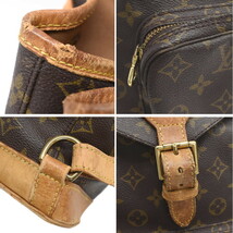 1円 ◆定価16万 良品 LOUIS VUITTON ルイヴィトン バックパック モンスリGM M51135 モノグラム ブラウン◆E.Cmio.tI-22_画像9