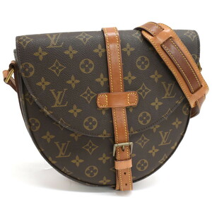 1円 ◆定価15万 良品 LOUIS VUITTON ルイヴィトン ショルダーバッグ シャンティGM M40647 モノグラム ブラウン◆E.Csge.hP-22