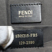 1円 ◆美品 FENDI フェンディ トートバッグ ショルダー 8BH215 ズッキーノ PVC レザー ブラック◆K.Cmol.oR-23_画像9