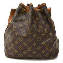 1円 ◆良品 LOUIS VUITTON ルイヴィトン ショルダーバッグ プチノエ M42226 モノグラム キャンバス ブラウン◆E.Csom.tI-20_画像3