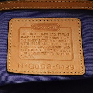 1円 ■ 極美品 コーチ ハンドバッグ 9499 マルチカラー系 パッチワーク キャンバス×レザー×スェード COACH ■E.Bip.An-22の画像8