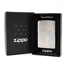 1円 ◆未使用品 ZIPPO ジッポ ライター Seven Stars アーティストデザイン 2014年製造 シルバー◆E.Bll.hP-14_画像1