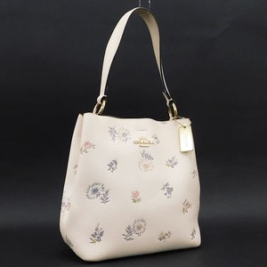 1 jpy # beautiful goods Coach handbag 2310 white group leather flower .... shopping COACH #E.Bie.An-19