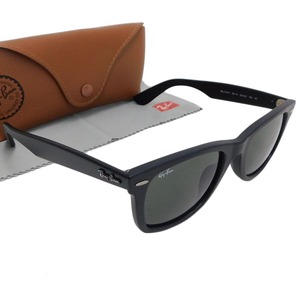 1円 ■ 新品同様 レイバン サングラス RB2140-F プラスチック ブラック系 WAYFARER Ray-Ban ■E.Bes.oT-14