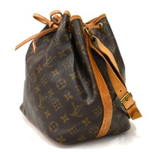 1円 ◆良品 LOUIS VUITTON ルイヴィトン ショルダーバッグ プチノエ M42226 モノグラム キャンバス ブラウン◆E.Csr.tI-04_画像2