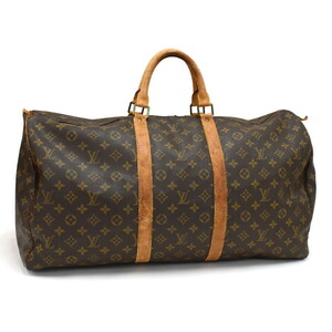 1円 ◆LOUIS VUITTON ルイヴィトン ボストンバッグ キーポル55 M41424 モノグラム キャンバス ブラウン◆E.Csom.tI-06