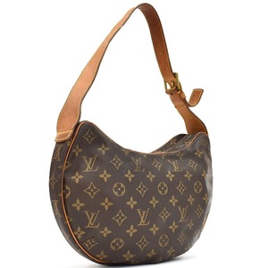 1円 ◎定価16万 美品 LOUIS VUITTON ルイヴィトン ショルダーバッグ クロワッサンMM M51512 モノグラム ブラウン◎E.Cils.oR-29