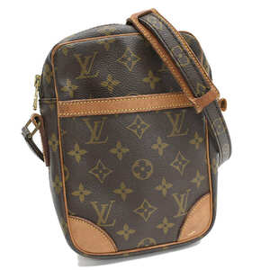 1円 ◆LOUIS VUITTON ルイヴィトン ショルダーバッグ ダヌーブ M45266 モノグラム キャンバス ブラウン◆E.Css.hP-29