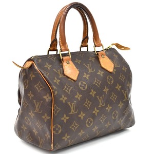 1円 ◆定価12万 美品 LOUIS VUITTON ルイヴィトン ハンドバッグ スピーディ25 M41528 モノグラム ブラウン◆E.Cms.oR-29