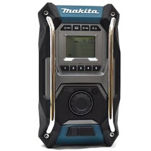 1円 ◇ 未使用品 マキタ makita 現場ラジオ MR001GZ AC・DC2電源 ブルー×ブラック キャンプ用品 防災ラジオ◇_画像2