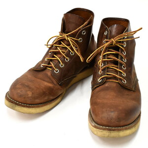 1円 ◆美品 Red Wing レッドウィング ショートブーツ 9111 Rough&Tough ラフ＆タフ サイズ9.5 27.5cm ブラウン◆E.Bgpe.hP-21