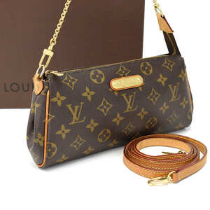 1円 ◎美品 LOUIS VUITTON ルイヴィトン 2way ショルダーバッグ エヴァ M95567 モノグラム ブラウン◎L.Cgo.zE-48