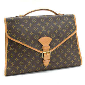 1円 ◆定価12万 LOUIS VUITTON ルイヴィトン 2WAYバッグ ビジネスバッグ ビバリー M51121 モノグラム ブラウン◆E.Cipo.hP-13