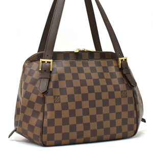 1円 ◎定価19万 美品 LOUIS VUITTON ルイヴィトン ショルダーバッグ ベレムMM N51174 ダミエエベヌ ブラウン◎E.Cluo.bO-08