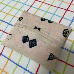 ハンドメイド　ポケットティッシュカバー handmade