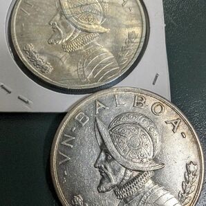 パナマ　銀貨　未使用クラス　2枚まとめて 記念硬貨 銀貨 古銭 シルバー