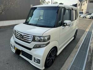 ホンダ N BOX カスタム G ターボ L パッケージ車検令和7年4月まで★ナビ★テレビ★左右パワースライドドア★ETC★バックカメラ装備満載