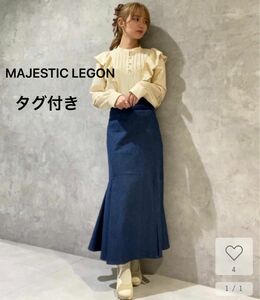 ［MAJESTIC LEGON］lady プリーツマーメイドスカート　