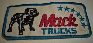 【相当なダメージ品 】マックトラック ビンテージ ワッペン ブルドッグ 70年代 Mack Truck Bulldog Patch