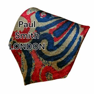 【Paul Smith LONDON】ポールスミスロンドン　レッド系　総柄