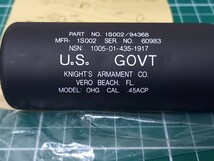 トイガン パーツ 未使用 KSC MK23 SOCOM ソーコム サイレンサー for HK33 シリーズ 1_画像2