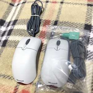 [新品/超激レア] Microsoft Wheel Mouse Optical◆未使用品+美品セット◆純正品◆本物◆WMO◆マイクロソフト ホイール マウス オプティカル