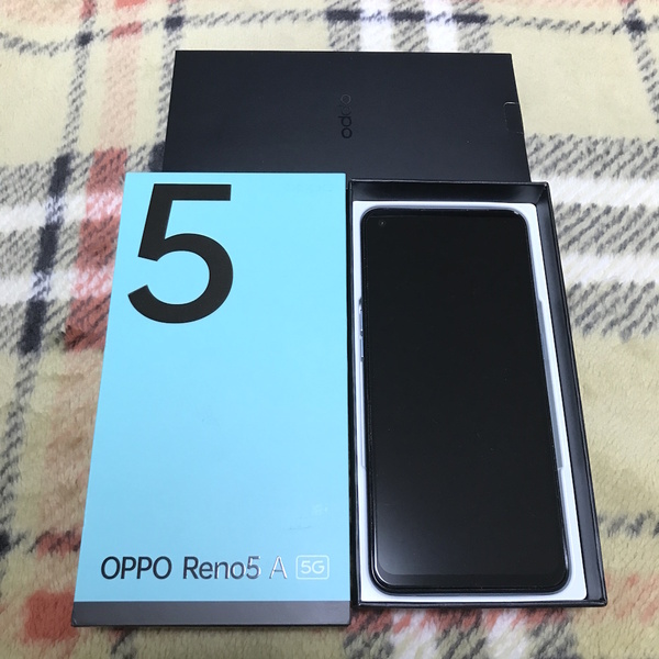 [即決/送料込] OPPO Reno5 A 5G SIMフリー アイスブルー◆保護ガラス貼付済◆判定○◆不具合なし◆国内版◆Y!mobile(ワイモバイル)