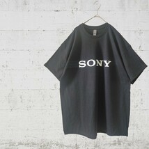 【XLサイズ】ソニー SONY Tシャツ ブラック 企業ロゴ ビッグサイズ 古着 ビンテージ好きに_画像1