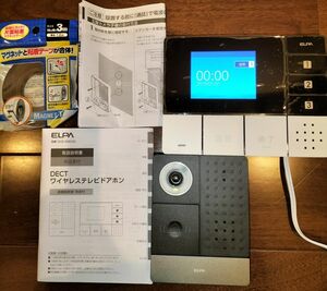 【中古・送料込】ELPA　 ワイヤレス　 テレビドアホン