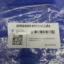 ふ20 Amazon Essentials マキシ ワンピース ウエストシェイプ 半袖　2XL チャコールグレー　グレー　ロングワンピース　マキシ丈ワンピース_画像7