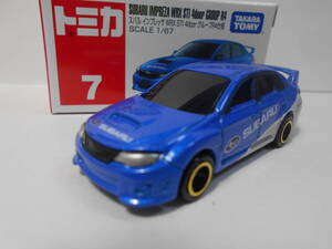 ★即決★トミカ　7 スバル インプレッサWRX STI 4door グループR4仕様　★★安い送料★★「140円：定形外郵便」！！