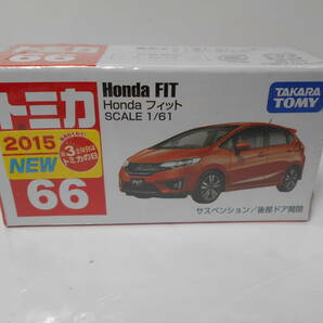 未開封品★即決★トミカ 66 ホンダ フィット 新車シール付き ★送料★「140円：定形外郵便」通常郵便料金220円より★80円お得！！の画像1