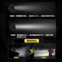 129 ☆強烈照射☆ LED ワークライト CREE 60W IP68 作業灯 12V/24V 投光器 広角 狭角 角度調節 専用ステー付 2個 セット 防水 防塵 耐衝撃_画像2