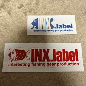 INX.label 非売品ステッカー　フィッシングショー　大阪　釣りフェスティバル横浜　新潟フィッシングショー　キープキャスト