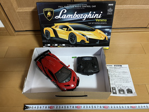 即決　未使用　正規ライセンス商品 フルファンクション ラジオコントロールカー ランボルギーニ ヴェネーノ Veneno　赤　レッド ラジコン