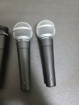 【1円~】SHURE SM57 58 ダイナミックマイク 5本セット ケース付き_画像4