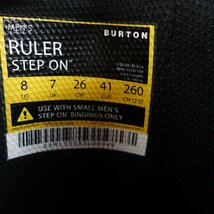 中古 23/24 BURTON RULER STEP ON メンズ26cm スノーボードブーツ バートン ルーラー ステップオン_画像6