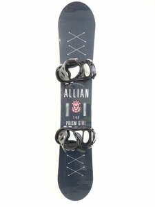 中古 19/20 ALLIAN Prism Girl レディース145cm FLUX ビンディング付きスノーボード アライアン プリズムガール フラックス