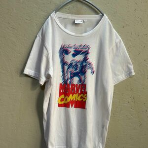 古着 半袖 Tシャツ ホワイト 半袖プリントTシャツ プリントTシャツ MARVEL スパイダーマン Tシャツ サイズM