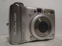 単三仕様 デジカメ Canon PowerShot A520 シルバー (4.0メガ) 6451_画像3