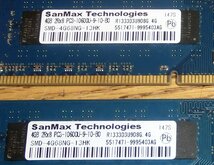 4GBx2=8GB 動作保証 PC3-10600U ELPIDA SanMax_画像2