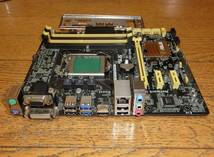 動作保証 ASUS B85M-G REV 1.01 LGA1150 MicroATX IOバックパネル付属_画像2