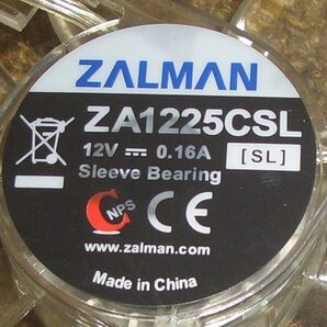 2個セット 動作保証 透明 12cm角ケースファン 25mm厚 Zalman 青LED 送料無料の画像2