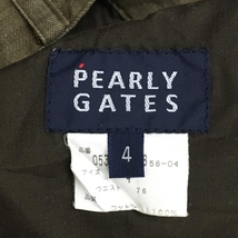 PEARLY GATES パーリーゲイツ パンツ ブラウン ストライプ メンズ 4[M] ゴルフウェア_画像4